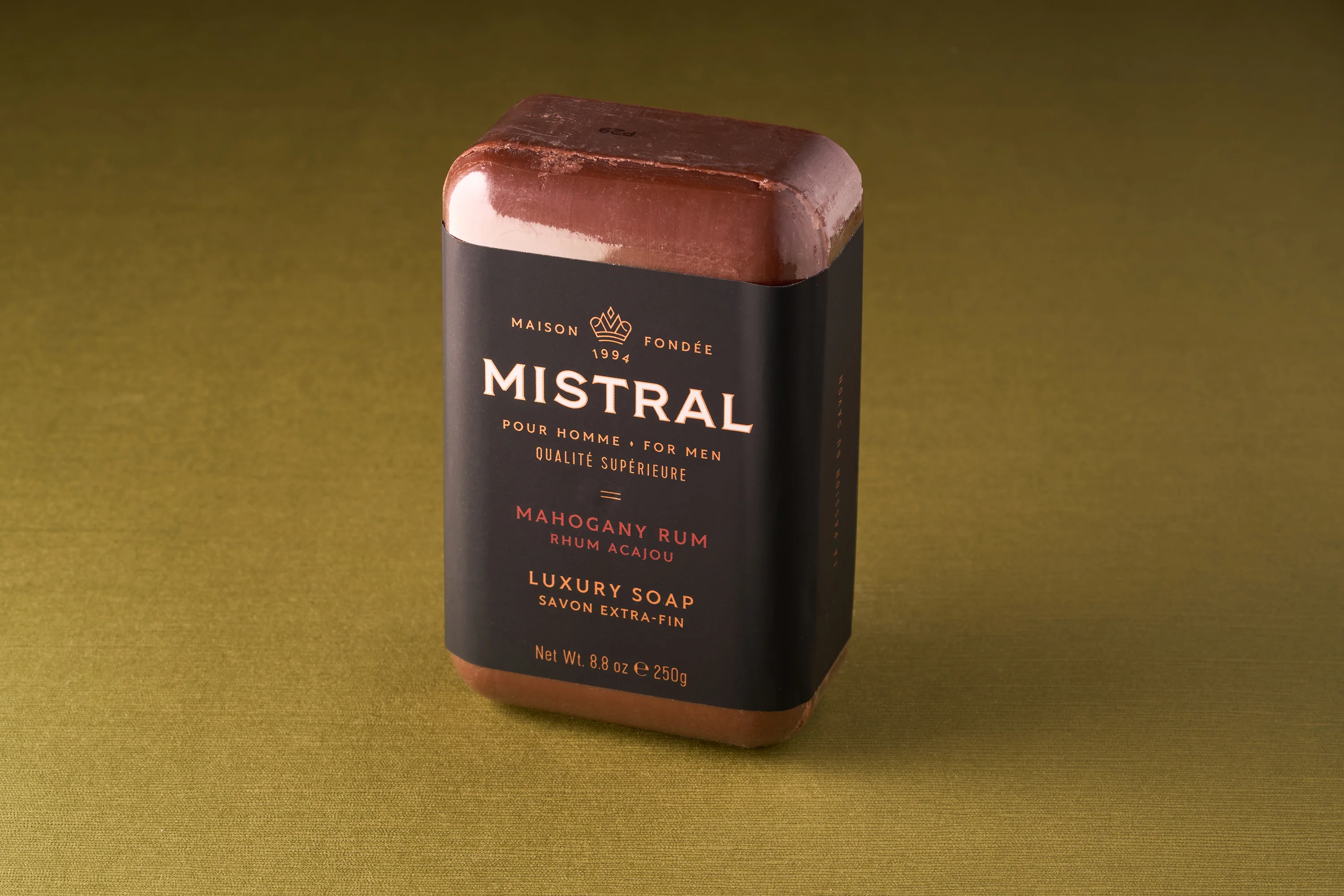 Mistral For Men Mahogany Rum Bar Soap