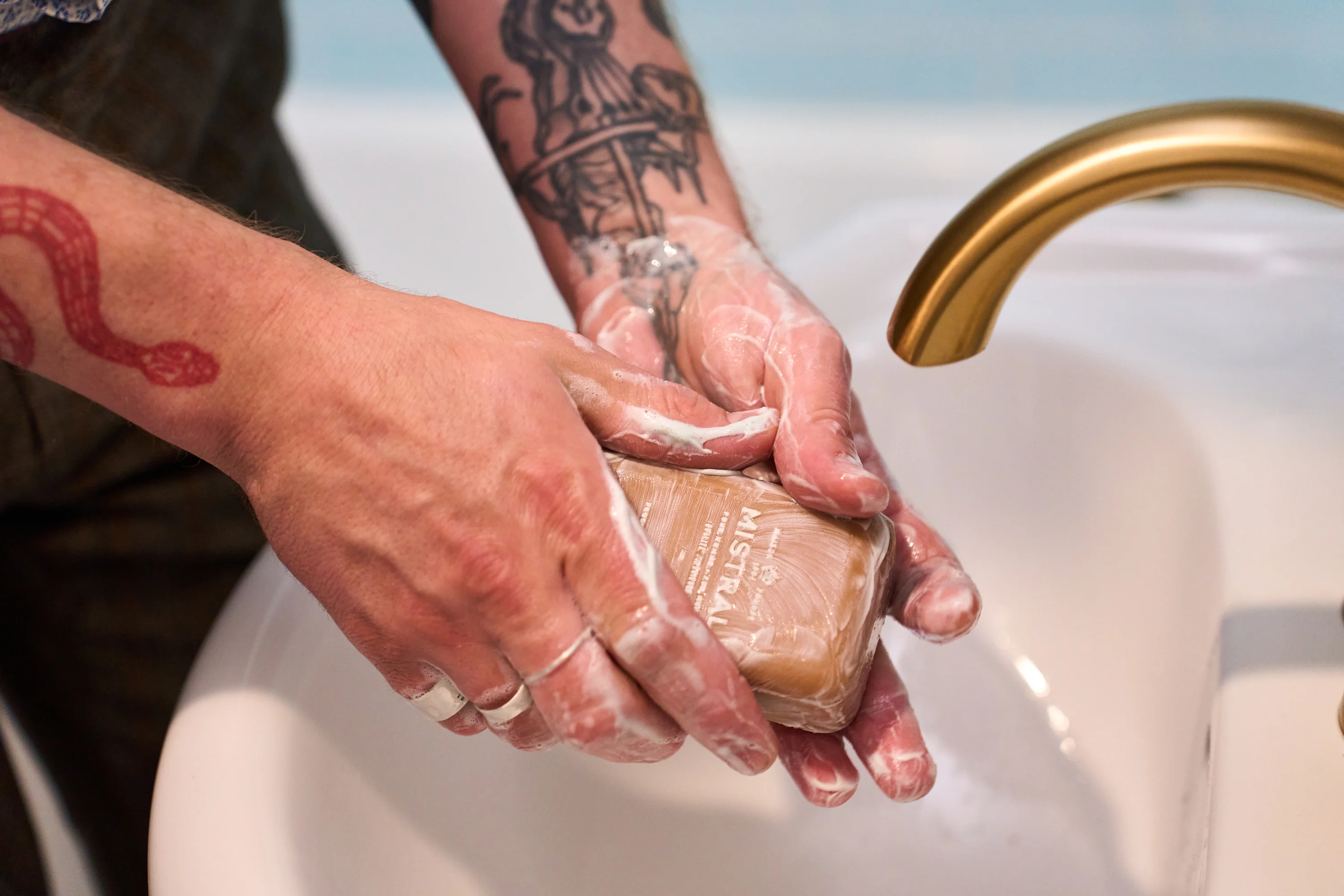 Mistral For Men Teak Wood Bar Soap - Image 3